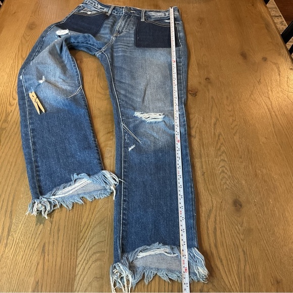 Hidden Jeans Patch Pocket Straight Leg Women’s Size 24 EUC - Picture 13 of 14